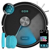 Cecotec Robot Aspirador Conga M70 Genesis Neo. Navegación Láser, Motor Ungravity con 20000Pa, Aspira, Barre, Friega y Pasa la Mopa, Cepillo de Silicona, Doble Depósito, App 3.0, Cubre hasta 180m²