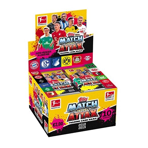 Topps BL19-DE3/D European Soccer Club Sammelkarten 2018/19, 36 Booster im Display, Bunt