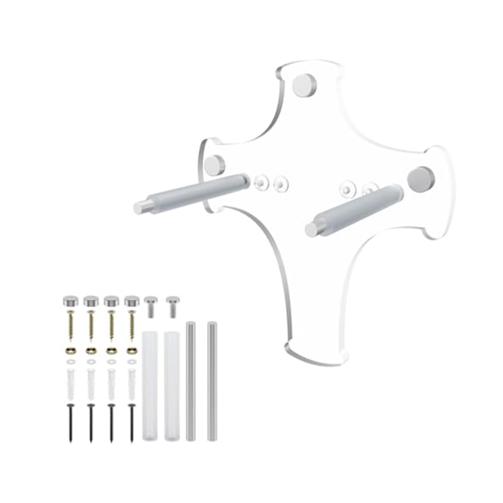 Snorvixre Clear Acrylic Holder for Swords Axes and Martials Arts Equipment Wall Mounted Easy Installion Swords Mount