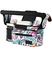 Momcozy Universal Baby Stroller Organizer, 2 Insulated Cup Holder, Detachable Zippered Pocket, Ad...