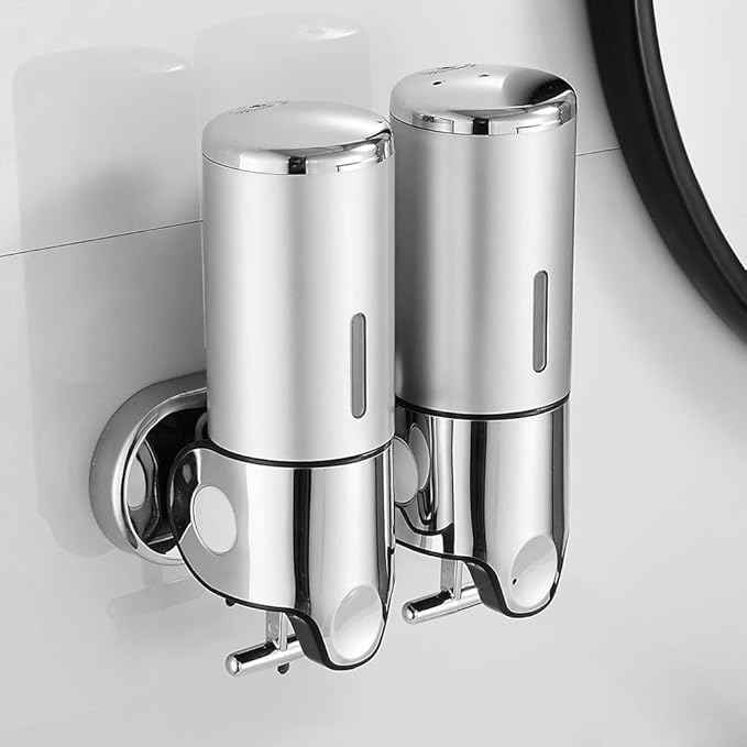 tropical ソープディスペンサー2連 (銀)