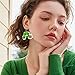coadipress Colorful Mushroom Shape Wood Dangle Earrings for Women Fashion Creative Cute Cartoon Frog Cat Mushroom Earrings Funny Earrings (Butterfly Caterpillar)