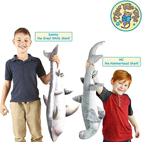 Viahart Sammy The Shark - 34 Inch Long Great White Stuffed Animal Plush - By Tiger Tale Toys #TOP6