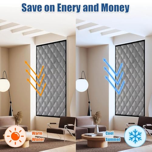 Osmond Oscurante, Tende Fonoassorbenti - Copertura Per Finestre Isolata In Tessuto Oxford E Fibra Di Cotone, 39X59In - 3