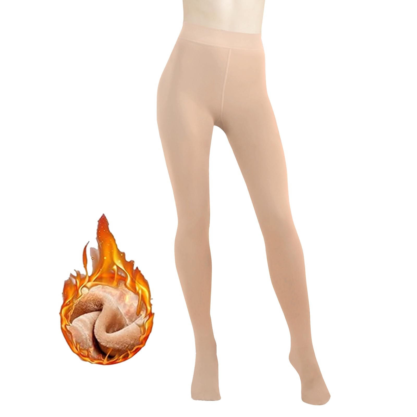 G&Y Fleece Lined Tights for Women -200D Therma Leggings Opaque Warm Winter Pantyhose