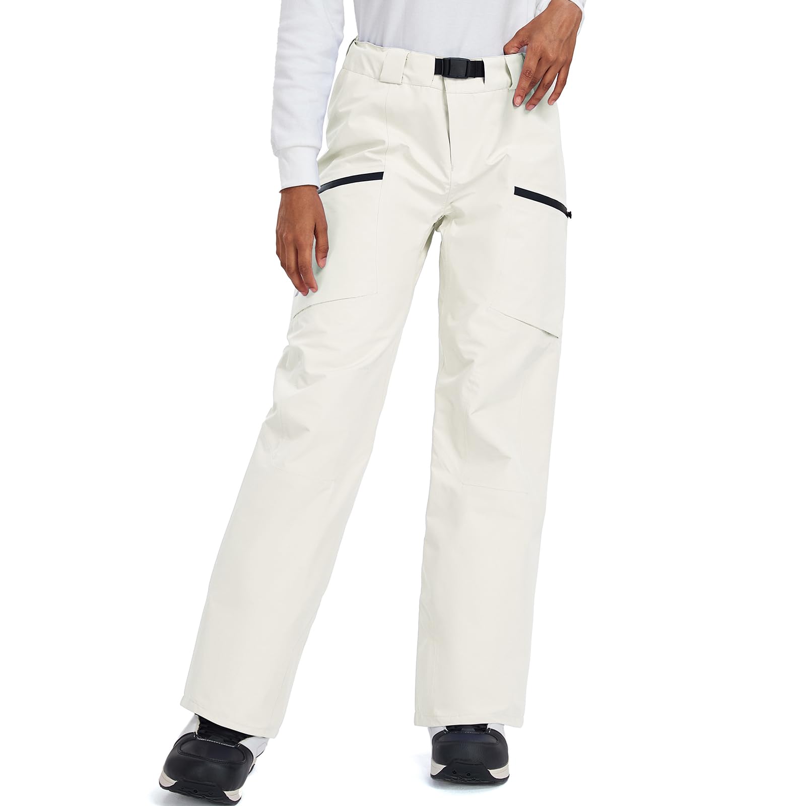 Pantalones de esquí para mujer, impermeables, resistentes al viento, transpirables, para exteriores, para invierno, cálidos, para esquí de fondo
