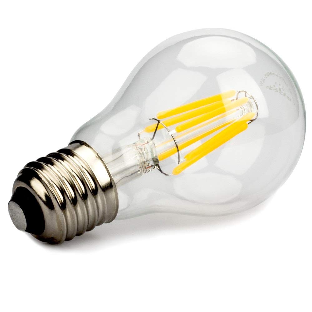 LED Lampadine Di Filamenti Edison 24 V LED A60 E27 Lampadine A Vite, Cassaforte A Bassa Tensione 12-36 V AC / DC 6W 600LM E27 60W Bulb A Incandescenza Equivalente, 3000K Caldo Bianco 4pezzi [classe En