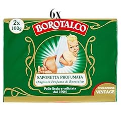 Borotalco Roberts - 6 sapone per le mani, 2 x 100 g, con aloe vera