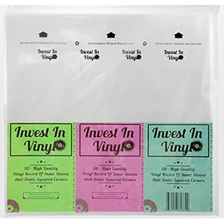 50 LP Inner Sleeves Anti Static Square Vinyl Record Sleeves 33 RPM 12″ Provide Your LP Collection with The Proper Protection – Invest In Vinyl - Les Beatles, Paul McCartney, John Lennon, RIngo Starr, George Harrison
