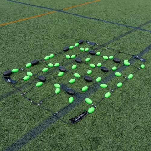 QUICKPLAY Goalkeeper Deflection Grid - Soccer Floor Reaction Trainer