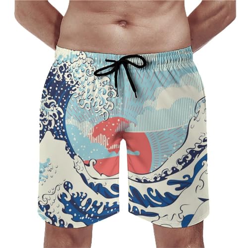 Short de bain homme à séchage rapide UMENG confortable avec poches pour l'été