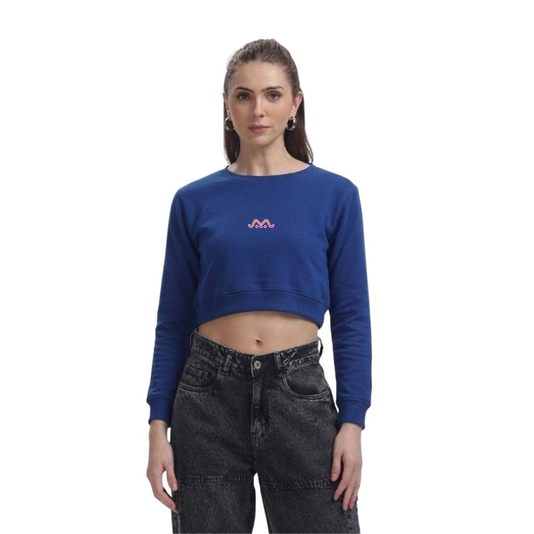 Women Crop Sweatshirt | Stylish Slim Fit Full Sleeve Top | Soft & Comfortable Casual Wear for Daily Use-image-30