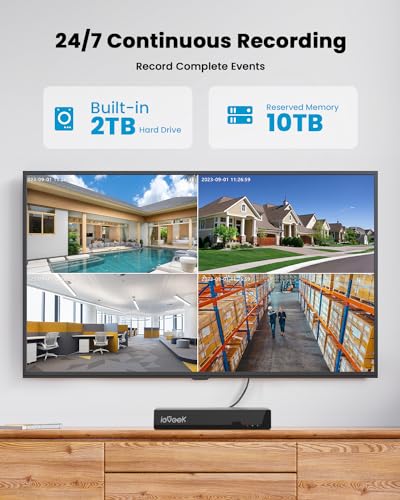 ieGeek 5MP PoE Security Camera System for Home Surveillance with 8CH NVR