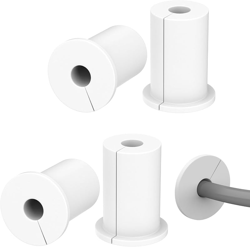 4 piezas de accesorios de ojales de buje de paso de cable de pared Starlink blanco de 3/4 pulgadas (4 piezas de ojales Starlink blancos)