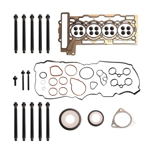 Shtuomoland MLS Engine Head Gasket Set with Bolts Fit for Mini Cooper R56 Hatchback 2007-2008 for Mini Cooper R55 R56 2009-2012, for 1.6L L4 DOHC Turbo N14B16C N14B16A Replace 9815416 ES72451