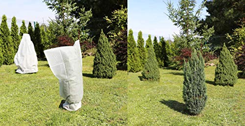 sarcia.eu biały, zimowy kaptur ochronny, pokrowiec na rośliny 50 g/m² 50 x 80 cm