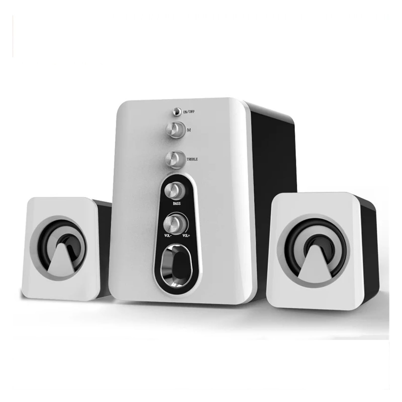 Altoparlanti for computer Home Theatre PC Bass Subwoofer Altoparlante Surround musicale for Boombox Desktop(3-Pack)