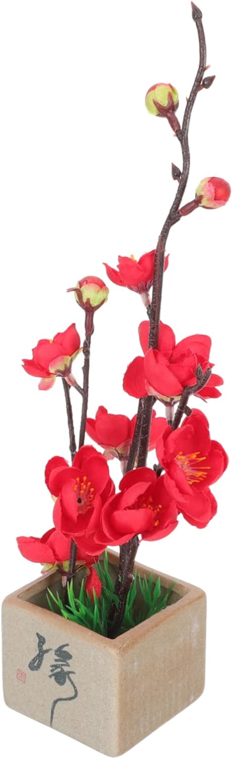 Alipis Sushi Plate Flower Ornament with Ceramic PVC, Simple Sturdy Design
