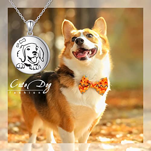 Hoohwe Dog Locket Necklace Sterling Silver Puppy Dog Pendant Locket Necklace That Holds Pictures Keepsake Love Heart Jewelry Memorial Gifts For Women Teens Daughter #TOP6