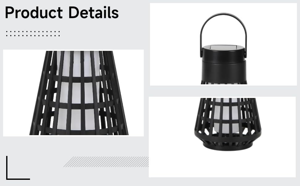 Luz solar de llama LED impermeable para decorar el jardín al aire libre 3