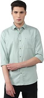 Van Heusen Solid Casual Shirt for Men| Premium Cotton| Full Sleeves| Regular Fit |Breathable Fabric | Price In India