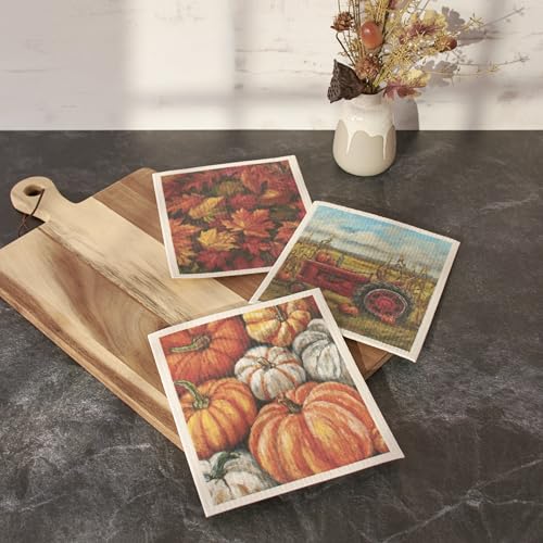 Primitives-by-Kathy-Swedish-Cloth-Set-Fall-Farm Primitives by Kathy Swedish Cloth Set Fall Farm