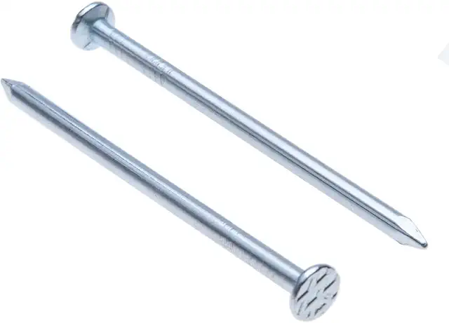 Galvanized Nails 25mm Zinc Plated Heavy Duty for Woodwork & DIY (500 Pack)