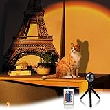 Sunset Lamp, SKREWIER Compact Sunset Light with Remote, 16 Color-Changing & Easy to Use, Bright...