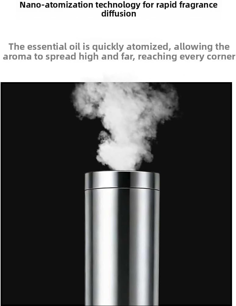 Waterless Essential Oil Diffuser with APP, 5x50ml Oils, Quiet (<38dB) Smart Diffuser & Hotel Diffuser, Covers 300m³/1059 Sq Ft, Aluminum Alloy for Home, Office, Spa, Commercial Use
