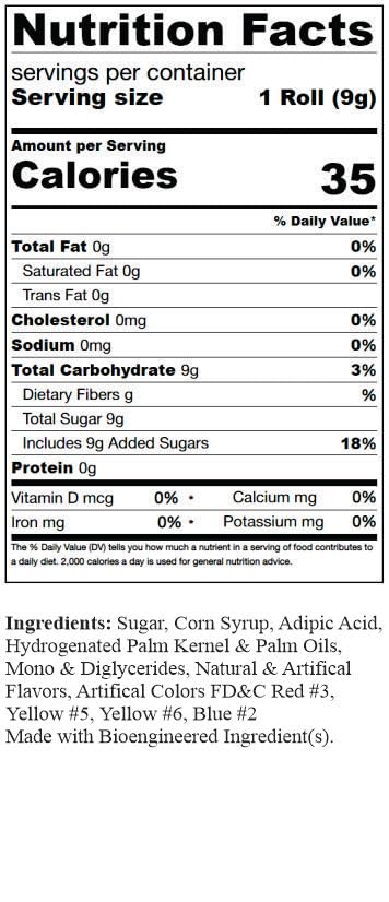 Miniatura 2 de SweetGourmet Paquete económico de tabletas de caramelo de frambuesa azul agrio sin envolver  1 libra