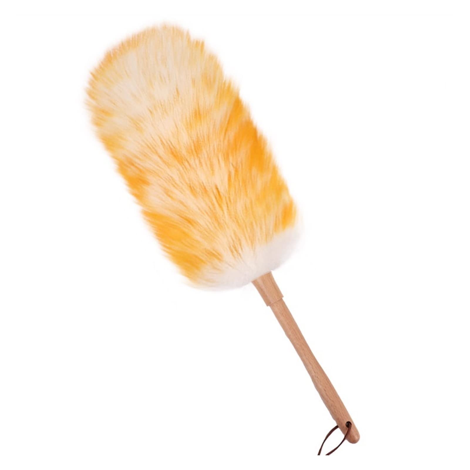 Plumero lavable Plumero de lana suave Plumero con mango de madera Cepillo Herramienta de limpieza para la limpieza de vehículos Oficina y tareas domésticas Quitar el polvo Plumero de microfibra Plum