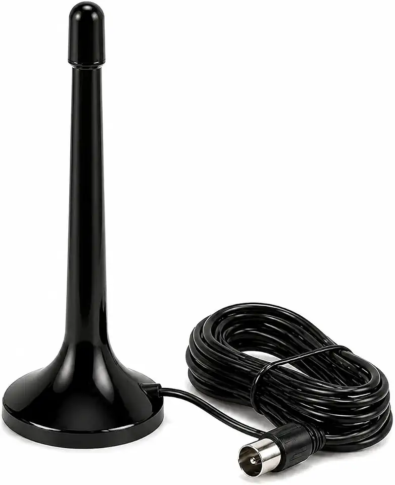 Antena Digital Interna Amplificada 4K HDTV Cabo 5m Sinal Forte para TV Aberta HD UHF VHF