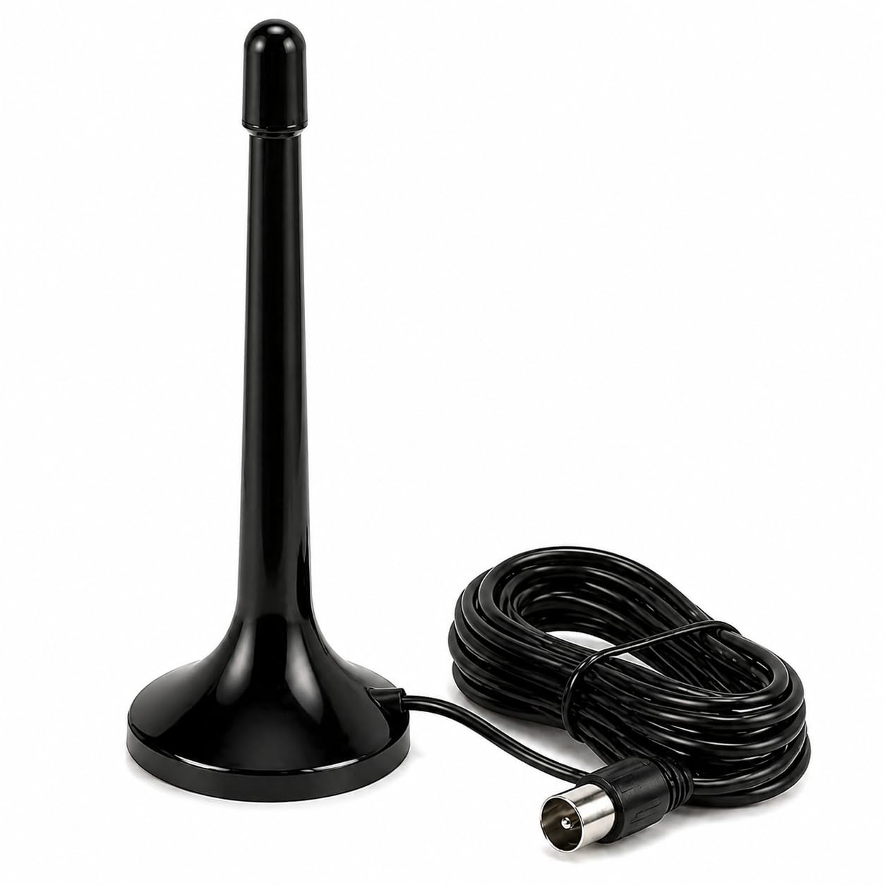 Antena Digital Interna Amplificada 4K HDTV Cabo 5m Sinal Forte para TV Aberta HD UHF VHF