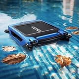 【3 MODES DE CONTRÔLE】(1) Nettoyage automatique ; (2) Télécommande : contrôlez librement la direction et la vitesse ; (3) Contrôle via application mobile : en plus du contrôle de la direction et de la vitesse, vous pouvez également vérifier le niveau de batterie de l'écumeur solaire de piscine.