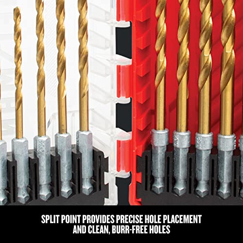 Ensemble de forets en titane Craftsman CMAM3211 pour percage precis - 4