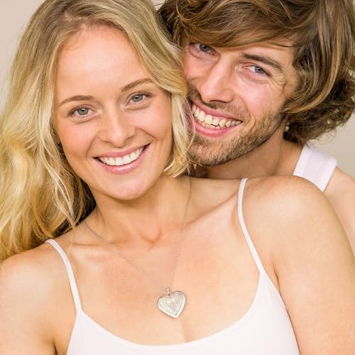 Easycosy Custom Photo Locket Necklace for Women, Stainless Steel Heart Pendant Holds Pictures, 20 Inch Chain, Personalized Photo Necklace Gift for Girlfriend, Wife, Mom, Grandma2