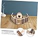 Abaodam Pet Wooden House Fence Chewing Animal Toys Simulation Pet Fence for Play