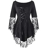 gothic xxl ❤Polyster, weich, leicht und sehr bequem. Sehr geeignet für das Tragen. Perfekt für Casual, Hochzeit, Party usw. Passt gut zur Mantel, Sakko, Anzug und Gotische Kleidung.