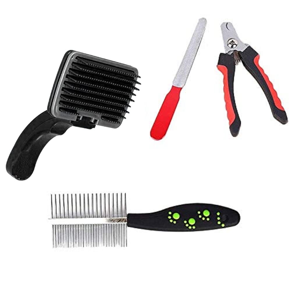 Jainsons Pet Products Imported Durable Pet Grooming Kit For Dogs and Cats, Suitable For Long or Short Hair (B07FW65LC2) Amazon Price History, Amazon Price Tracker