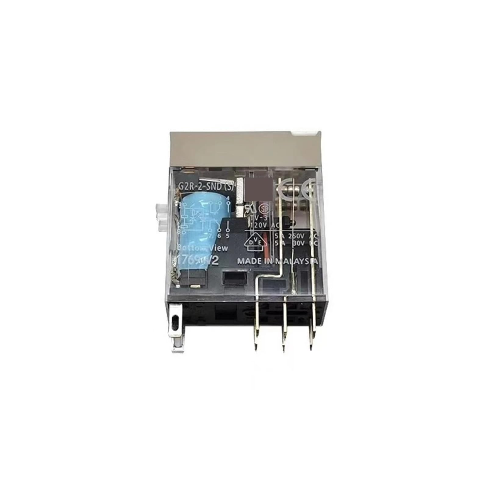Relais G2R-1-SN 24VDC avec indicateur LED et bouton de test manuel - 3