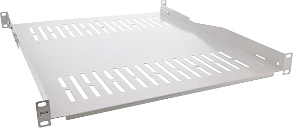 Inline 19" Fachboden, 550mm, 50kg, 1HE, RAL 7035 grau, 19114H - 1