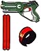 DYNASTY TOYS Outdoor Games for Kids Laser Tag Blaster Toy for Camping W/Glow in the Dark Wristband (Green)