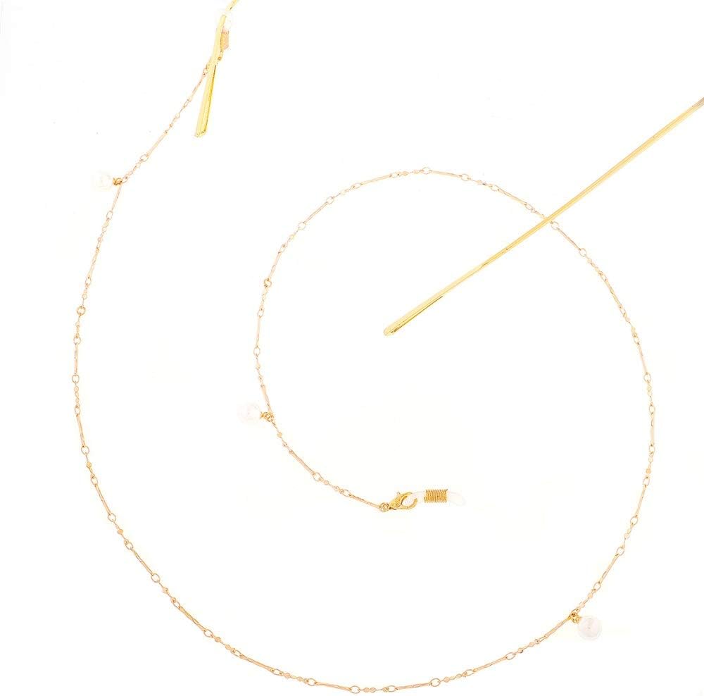 [ASDFX] 眼鏡 ストラップ ネックレス 眼鏡の女性のアンチスキッドチェーンは、あなたの旅行仕事します ファッションスタイリング