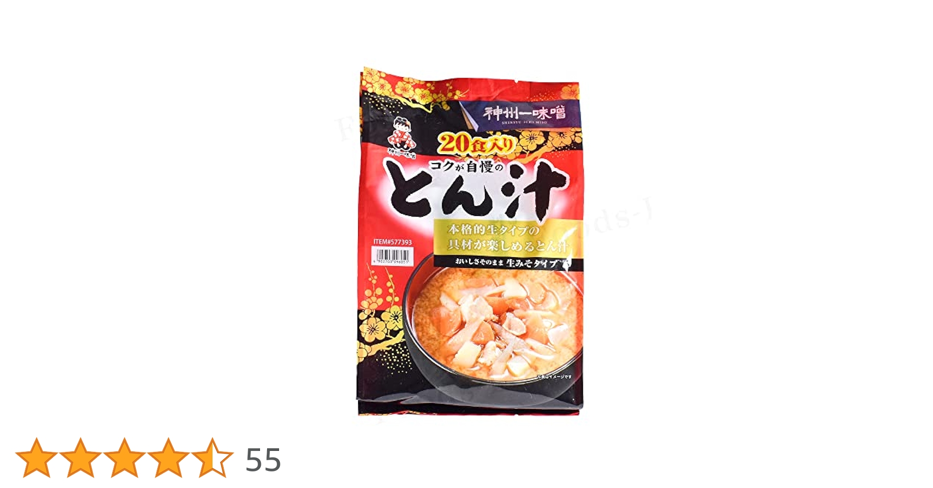 Amazon | 神州一味噌 コクが自慢のとん汁 20食 コストコ 豚汁