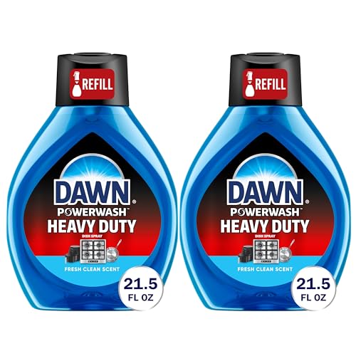 Dawn Heavy Duty Dish Spray Fresh Clean Scent All-Purpose Cleaner and Degreaser 21.5 oz. Refill Bottle 2-Pack