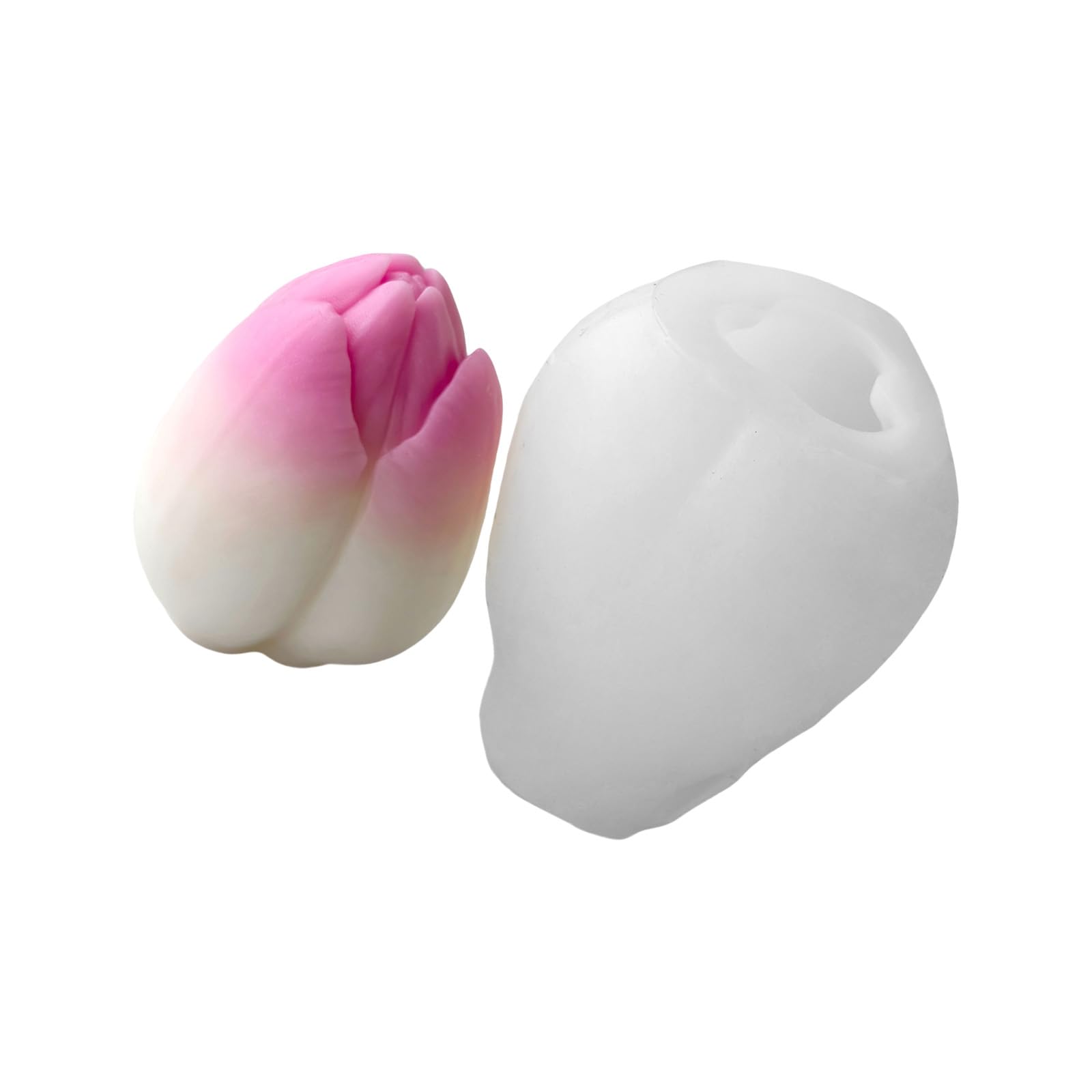 HZBB Tulips Molds Castings Flowers Silicone Epoxy Resin Ornament Plasters Soap Flowers