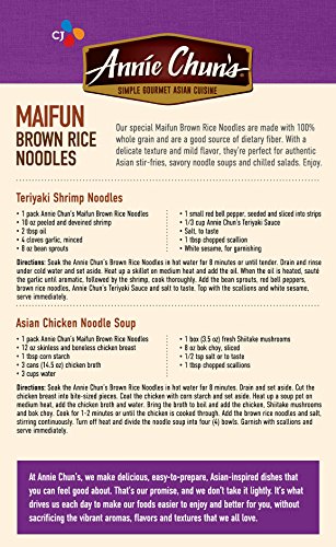 Annie Chun's Brown Rice Noodles, Maifun | Vegan, 8-Oz (Pack Of 6) | Whole Grain | Gluten-Free Alternative To Angel Hair Pasta (43713-60947) #TOP3