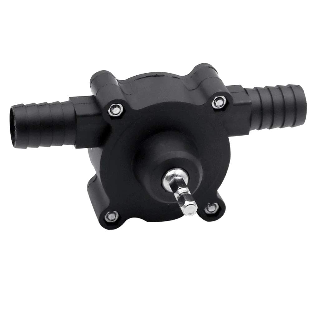 Mini Drill Pump Portable Handle Hex Shank Heavy Duty Pumps Diesel Oil Fluid Water Pump Outdoor Large Flow and Fast Self-priming Liquid Transfer sump Pumps Home Garden