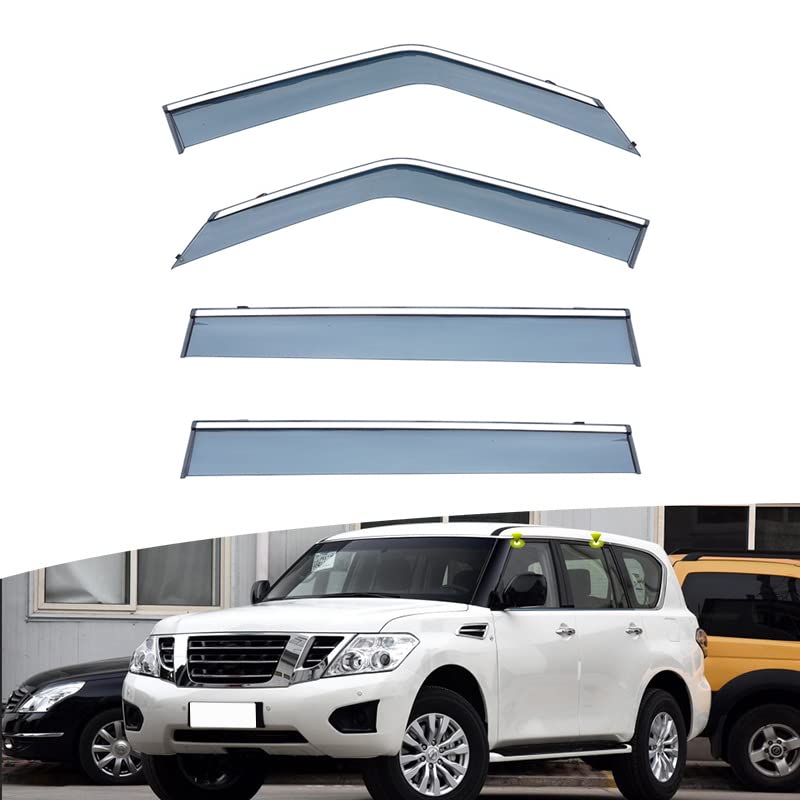 Buy 4X Car Wind Deflectors Set for Nissan Patrol Y62 20122022, Sun
