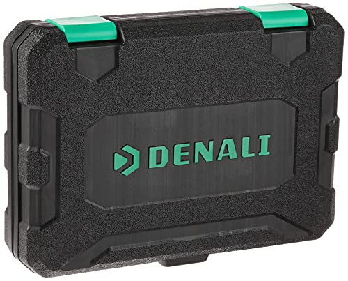 Amazon Brand - Denali 19-Piece 1/2-Inch Drive 6 Point Shallow Impact Socket Set, Sae Size With Carrying Case, 10.2" X 8.5" X 2.4" #TOP4
